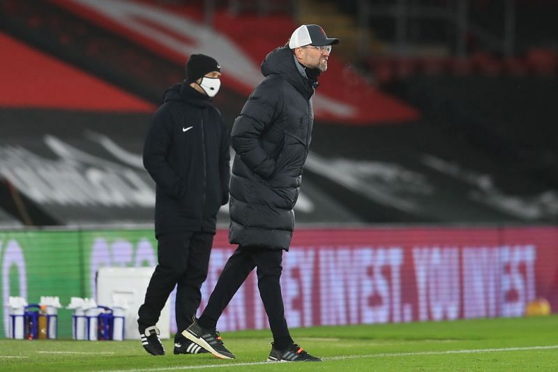 Jurgen Klopp during Liverpool's 1-0 loss away at Southampton